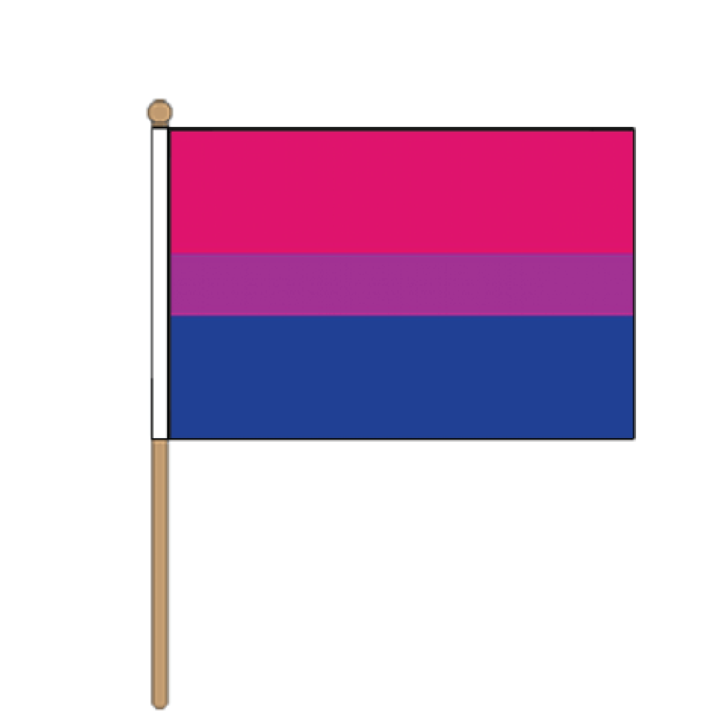 BI HAND FLAG - 23cm x 15cm