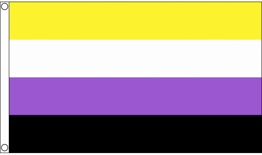 NON-BINARY FLAG - 150cm x 90cm (5’ x 3’)